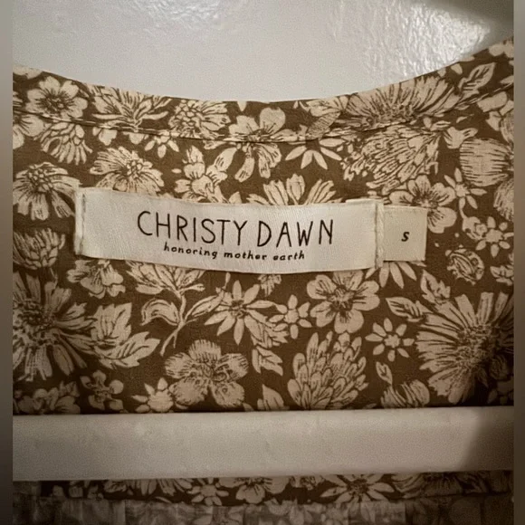 Christy Dawn ‘Dawn dress’ in  Daisies Olive Size Small - Picture 3 of 3